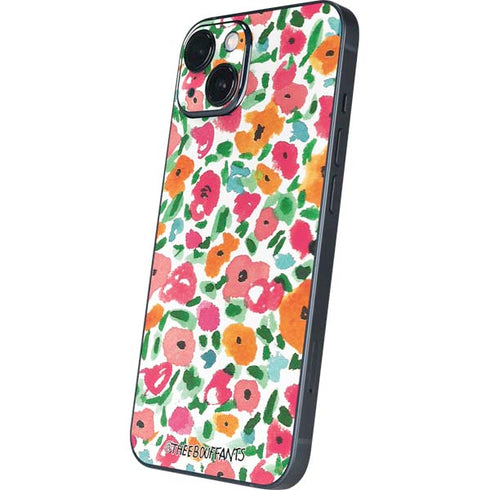 Bouffants and Broken Hearts Watercolor Floral iPhone Skins
